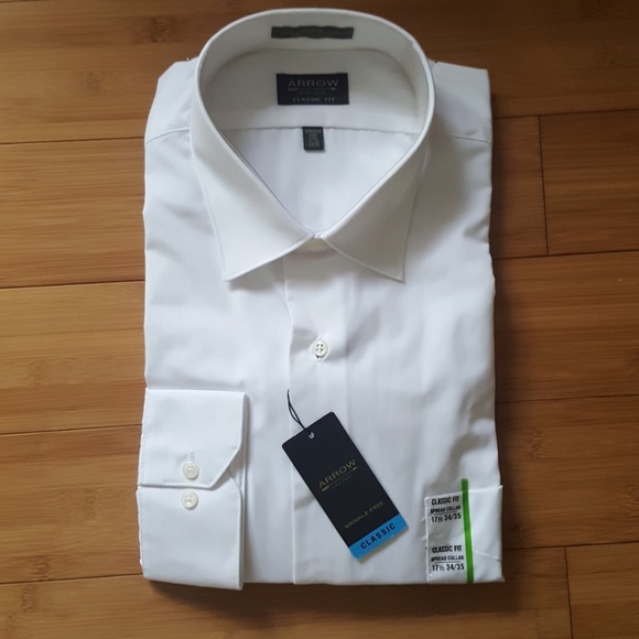 arrow classic fit dress shirt